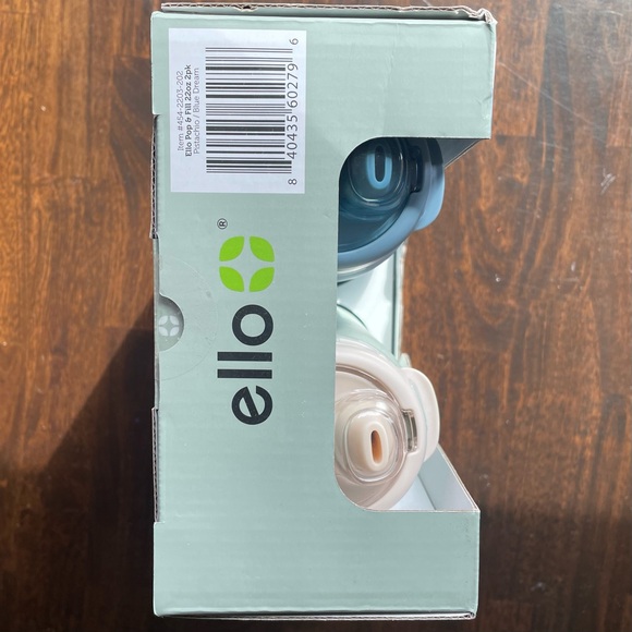 Ello Flip To FillPop To Drink Two Pack New In Box Blue Green Aluminum 22 oz each - Picture 3 of 6